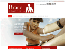 Tablet Screenshot of bracechiropractic.com